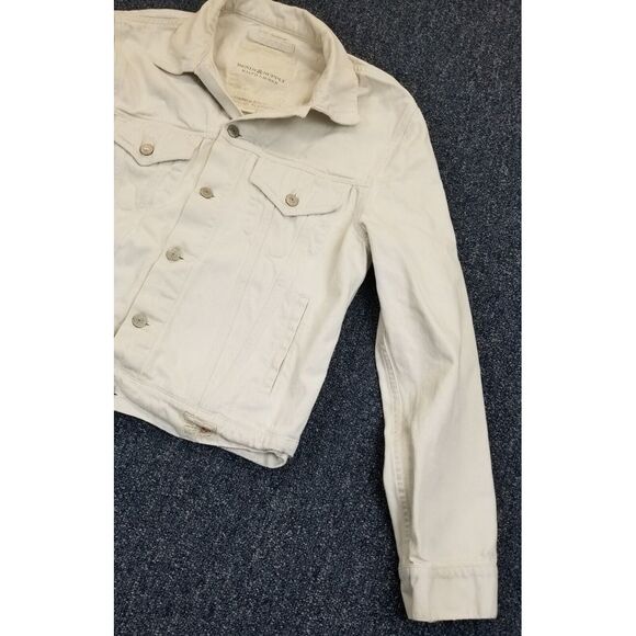 Ralph Lauren Denim & Supply Jacket Size M White Denim American Eagle Embroidered - Picture 4 of 16
